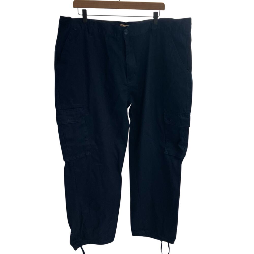 New Noiz Men's Cargo Pants Navy Blue 44x32 Utility Grunge Cotton‎